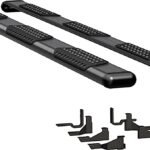 Luverne 584125-571747 Running Boards, Powdercoated Textured Black, Aluminum, 97.6 in. Bed, Crew Cab Pickup, O-Mega II 6 in. Series