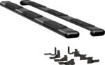 Luverne 584125-571747 Running Boards, Powdercoated Textured Black, Aluminum, 97.6 in. Bed, Crew Cab Pickup, O-Mega II 6 in. Series