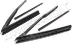 Metro Moulded WR 2013 Weatherstrip Seal - Front, Driver Or Passenger Side, Window, Direct Fit, Set of 2