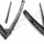 Metro Moulded WR 2020 Weatherstrip Seal - Front, Driver Or Passenger Side, Window, Direct Fit, Set of 2