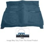 Newark Auto Products 12-0002602 Front and Rear Carpet Kit, Blue, Loop carpet