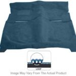 Newark Auto Products 12-0002602 Front and Rear Carpet Kit, Blue, Loop carpet