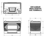 Odyssey Battery ODP-AGM34R Battery - Performance Series, Direct Fit, Sold individually - Image 2