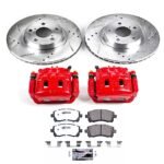 Powerstop 2-Wheel Set Power Stop&reg; KC1120-26 Front Z26 Muscle Carbon-Fiber Ceramic Brake Pad, Drilled & Slotted Rotor and Caliper Kit - Image 5