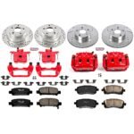 Powerstop 4-Wheel Set Power Stop&reg; KC1122 Front and Rear Z23 Daily Carbon-Fiber Ceramic Brake Pad, Drilled & Slotted Rotor and Caliper Kit - Image 4