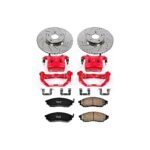 Powerstop 2-Wheel Set Power Stop&reg; KC112B Front Z23 Daily Carbon-Fiber Ceramic Brake Pad, Drilled & Slotted Rotor and Caliper Kit - Image 4