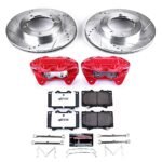 Powerstop 2-Wheel Set Power Stop&reg; KC1132A-36 Front Z36 Z36 Truck Carbon-Fiber Ceramic Brake Pad, Drilled & Slotted Rotor + Calipers - Image 2