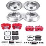 Powerstop 4-Wheel Set Power Stop&reg; KC1133A-36 Front and Rear Z36 Z36 Truck Carbon-Fiber Ceramic Brake Pad, Drilled & Slotted Rotor + Calipers - Image 2