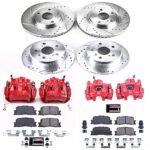 Powerstop 4-Wheel Set Power Stop&reg; KC1142 Front and Rear Z23 Daily Carbon-Fiber Ceramic Brake Pad, Drilled & Slotted Rotor and Caliper Kit - Image 4