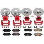 Powerstop 4-Wheel Set Power Stop&reg; KC114 Front and Rear Z23 Daily Carbon-Fiber Ceramic Brake Pad, Drilled & Slotted Rotor and Caliper Kit - Image 4