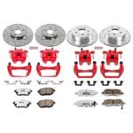 Powerstop 4-Wheel Set Power Stop&reg; KC119-26 Front and Rear Z26 Muscle Carbon-Fiber Ceramic Brake Pad, Drilled & Slotted Rotor and Caliper Kit - Image 5