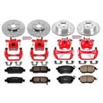 Powerstop 4-Wheel Set Power Stop&reg; KC119 Front and Rear Z23 Daily Carbon-Fiber Ceramic Brake Pad, Drilled & Slotted Rotor and Caliper Kit - Image 4