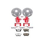 Powerstop 2-Wheel Set Power Stop&reg; KC1243-26 Rear Z26 Muscle Carbon-Fiber Ceramic Brake Pad, Drilled & Slotted Rotor and Caliper Kit - Image 5