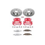 Powerstop 2-Wheel Set Power Stop&reg; KC1301-26 Front Z26 Muscle Carbon-Fiber Ceramic Brake Pad, Drilled & Slotted Rotor and Caliper Kit - Image 5