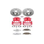Powerstop 2-Wheel Set Power Stop&reg; KC1301A-26 Front Z26 Muscle Carbon-Fiber Ceramic Brake Pad, Drilled & Slotted Rotor and Caliper Kit - Image 5