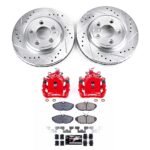 Powerstop 2-Wheel Set Power Stop&reg; KC1361A Rear Z23 Daily Carbon-Fiber Ceramic Brake Pad, Drilled & Slotted Rotor and Caliper Kit - Image 4