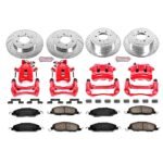 Powerstop 4-Wheel Set Power Stop&reg; KC1381 Front and Rear Z23 Daily Carbon-Fiber Ceramic Brake Pad, Drilled & Slotted Rotor and Caliper Kit - Image 4