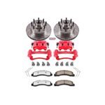 Powerstop 2-Wheel Set Power Stop&reg; KC1392-36 Front Z36 Z36 Truck Carbon-Fiber Ceramic Brake Pad, Drilled & Slotted Rotor + Calipers - Image 2