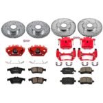 Powerstop 4-Wheel Set Power Stop&reg; KC1434 Front and Rear Z23 Daily Carbon-Fiber Ceramic Brake Pad, Drilled & Slotted Rotor and Caliper Kit - Image 4