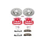 Powerstop 2-Wheel Set Power Stop&reg; KC1437-26 Front Z26 Muscle Carbon-Fiber Ceramic Brake Pad, Drilled & Slotted Rotor and Caliper Kit - Image 5