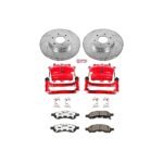Powerstop 2-Wheel Set Power Stop&reg; KC1453-26 Front Z26 Muscle Carbon-Fiber Ceramic Brake Pad, Drilled & Slotted Rotor and Caliper Kit - Image 5