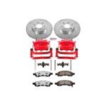 Powerstop 2-Wheel Set Power Stop&reg; KC1453-36 Front Z36 Z36 Truck Carbon-Fiber Ceramic Brake Pad, Drilled & Slotted Rotor + Calipers - Image 2