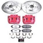 Powerstop 2-Wheel Set Power Stop&reg; KC150-36 Front Z36 Z36 Truck Carbon-Fiber Ceramic Brake Pad, Drilled & Slotted Rotor + Calipers - Image 2