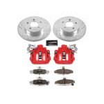 Powerstop 2-Wheel Set Power Stop&reg; KC1531-26 Rear Z26 Muscle Carbon-Fiber Ceramic Brake Pad, Drilled & Slotted Rotor and Caliper Kit - Image 4