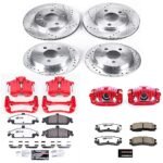 Powerstop 4-Wheel Set Power Stop&reg; KC1552-26 Front and Rear Z26 Muscle Carbon-Fiber Ceramic Brake Pad, Drilled & Slotted Rotor and Caliper Kit - Image 5