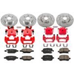 Powerstop 4-Wheel Set Power Stop&reg; KC1612A Front and Rear Z23 Daily Carbon-Fiber Ceramic Brake Pad, Drilled & Slotted Rotor and Caliper Kit - Image 4
