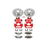 Powerstop 2-Wheel Set Power Stop&reg; KC1616-26 Rear Z26 Muscle Carbon-Fiber Ceramic Brake Pad, Drilled & Slotted Rotor and Caliper Kit - Image 5