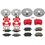 Powerstop 4-Wheel Set Power Stop&reg; KC1618 Front and Rear Z23 Daily Carbon-Fiber Ceramic Brake Pad, Drilled & Slotted Rotor and Caliper Kit - Image 4