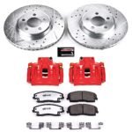 Powerstop 2-Wheel Set Power Stop&reg; KC1714A-26 Front Z26 Muscle Carbon-Fiber Ceramic Brake Pad, Drilled & Slotted Rotor and Caliper Kit - Image 5
