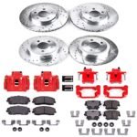 Powerstop 4-Wheel Set Power Stop&reg; KC1715A Front and Rear Z23 Daily Carbon-Fiber Ceramic Brake Pad, Drilled & Slotted Rotor and Caliper Kit - Image 4
