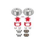 Powerstop KC1719-26 2-Wheel Set Rear Brake Disc and Caliper Kit, Red Powdercoat Caliper, Carbon Fiber Ceramic, 5 Lugs, Z26 Street Warrior Carbon-Fiber Ceramic Series - Image 5