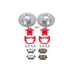 Powerstop 2-Wheel Set Power Stop&reg; KC1720-26 Rear Z26 Muscle Carbon-Fiber Ceramic Brake Pad, Drilled & Slotted Rotor and Caliper Kit - Image 5