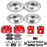 Powerstop 4-Wheel Set Power Stop&reg; KC1861 Front and Rear Z23 Daily Carbon-Fiber Ceramic Brake Pad, Drilled & Slotted Rotor and Caliper Kit - Image 4