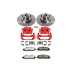 Powerstop 2-Wheel Set Power Stop&reg; KC1863A-36 Front Z36 Z36 Truck Carbon-Fiber Ceramic Brake Pad, Drilled & Slotted Rotor + Calipers - Image 2
