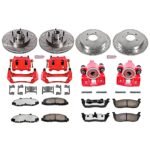 Powerstop 4-Wheel Set Power Stop&reg; KC1864-36 Front and Rear Z36 Z36 Truck Carbon-Fiber Ceramic Brake Pad, Drilled & Slotted Rotor + Calipers - Image 2