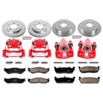 Powerstop 4-Wheel Set Power Stop&reg; KC1870 Front and Rear Z23 Daily Carbon-Fiber Ceramic Brake Pad, Drilled & Slotted Rotor and Caliper Kit - Image 4