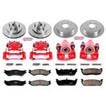 Powerstop 4-Wheel Set Power Stop&reg; KC1880 Front and Rear Z23 Daily Carbon-Fiber Ceramic Brake Pad, Drilled & Slotted Rotor and Caliper Kit - Image 4
