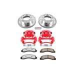 Powerstop 2-Wheel Set Power Stop&reg; KC1885-36 Front Z36 Z36 Truck Carbon-Fiber Ceramic Brake Pad, Drilled & Slotted Rotor + Calipers - Image 2