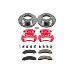 Powerstop 2-Wheel Set Power Stop&reg; KC1885 Front Z23 Daily Carbon-Fiber Ceramic Brake Pad, Drilled & Slotted Rotor and Caliper Kit - Image 4