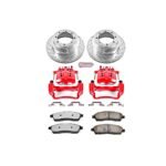 Powerstop 2-Wheel Set Power Stop&reg; KC1889A-36 Rear Z36 Z36 Truck Carbon-Fiber Ceramic Brake Pad, Drilled & Slotted Rotor + Calipers - Image 2