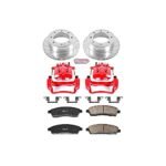 Powerstop 2-Wheel Set Power Stop&reg; KC1890A Rear Z23 Daily Carbon-Fiber Ceramic Brake Pad, Drilled & Slotted Rotor and Caliper Kit - Image 4