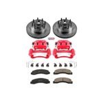 Powerstop 2-Wheel Set Power Stop&reg; KC1891 Front Z23 Daily Carbon-Fiber Ceramic Brake Pad, Drilled & Slotted Rotor and Caliper Kit - Image 4