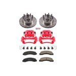 Powerstop 2-Wheel Set Power Stop&reg; KC1893 Front Z23 Daily Carbon-Fiber Ceramic Brake Pad, Drilled & Slotted Rotor and Caliper Kit - Image 4