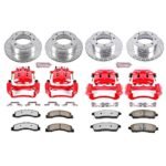 Powerstop 4-Wheel Set Power Stop&reg; KC1906A-36 Front and Rear Z36 Z36 Truck Carbon-Fiber Ceramic Brake Pad, Drilled & Slotted Rotor + Calipers - Image 2
