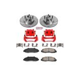 Powerstop 2-Wheel Set Power Stop&reg; KC1914A Front Z23 Daily Carbon-Fiber Ceramic Brake Pad, Drilled & Slotted Rotor and Caliper Kit - Image 4