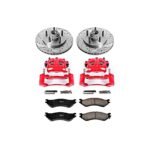 Powerstop 2-Wheel Set Power Stop&reg; KC1916 Front Z23 Daily Carbon-Fiber Ceramic Brake Pad, Drilled & Slotted Rotor and Caliper Kit - Image 4